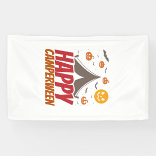 Halloween Camper Camping Outdoor Banner