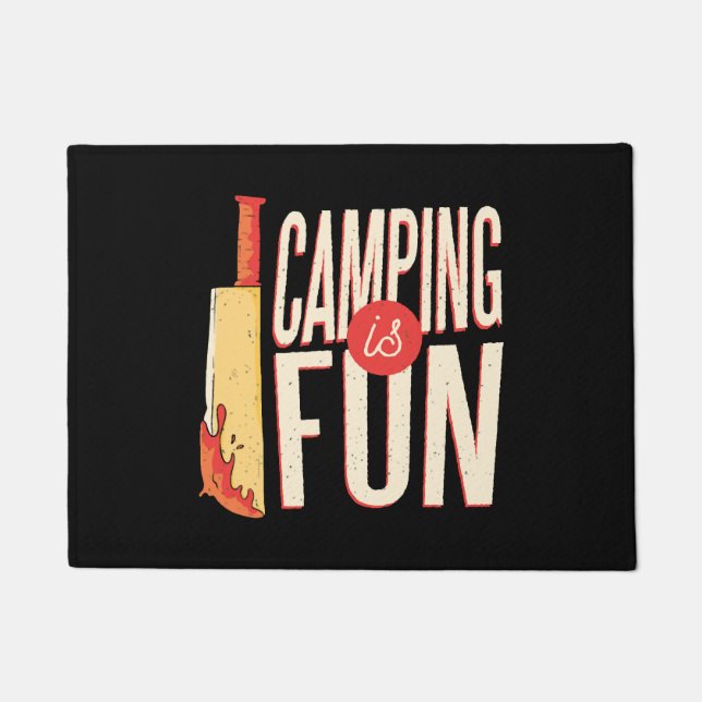 Halloween Camping  Doormat (Front)