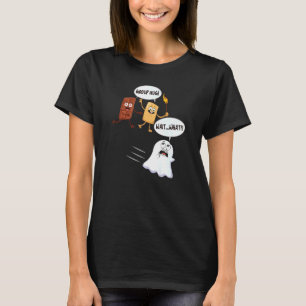 Halloween Camping Smores S'mores Marshmallow Ghost T-Shirt