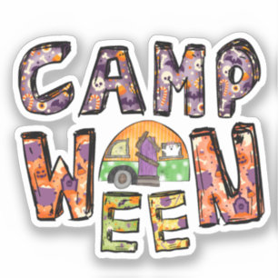 Halloween Camping Word Pun