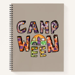 Halloween Camping Word Pun Notebook