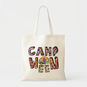 Halloween Camping Word Pun Tote Bag