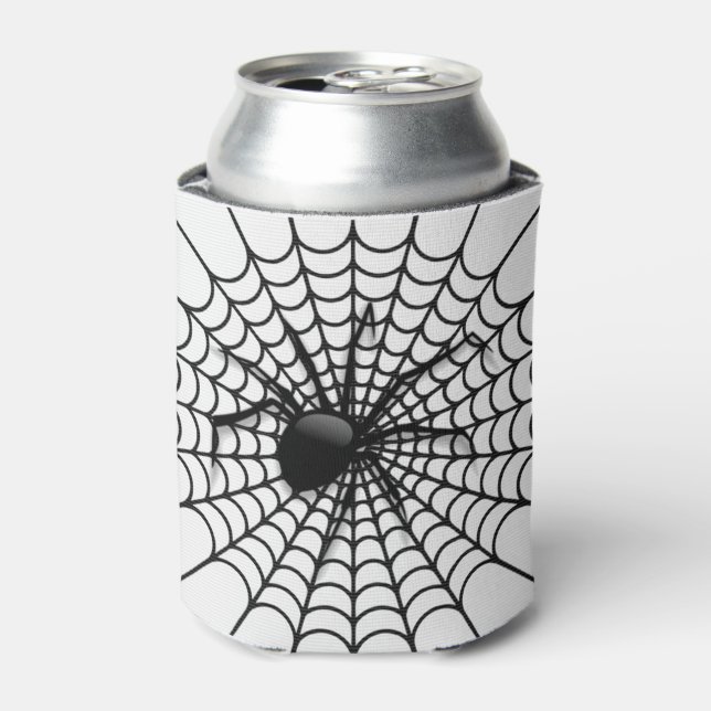 Halloween Can Cooler/Spider and Web Cooler (Can Front)