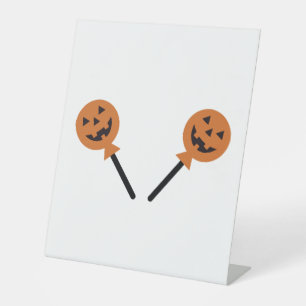 Halloween Candies Pedestal Sign