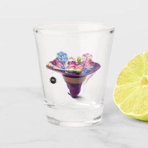 Halloween candies shot glass