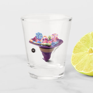 Halloween candies shot glass