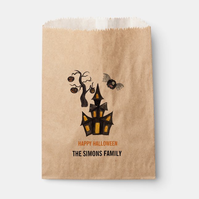 Halloween Candy Bag Favour Treat Bag (Front)