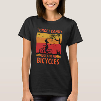 Halloween Candy Bicycle Design T-Shirt