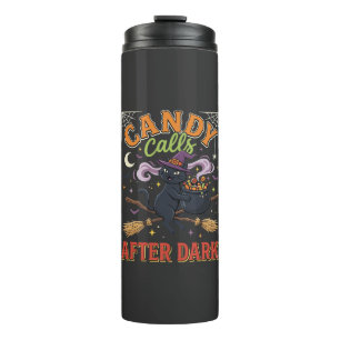 Halloween Candy Calls After Dark Thermal Tumbler