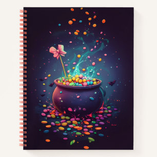 Halloween Candy Cauldron Notebook