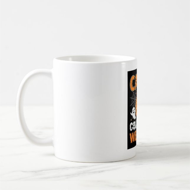 Halloween Candy Collectors Welcome Pumpkin Vector  Coffee Mug (Left)