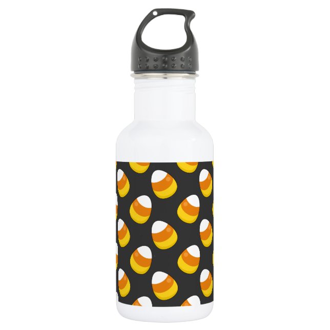 Halloween Candy Corn 532 Ml Water Bottle (Front)
