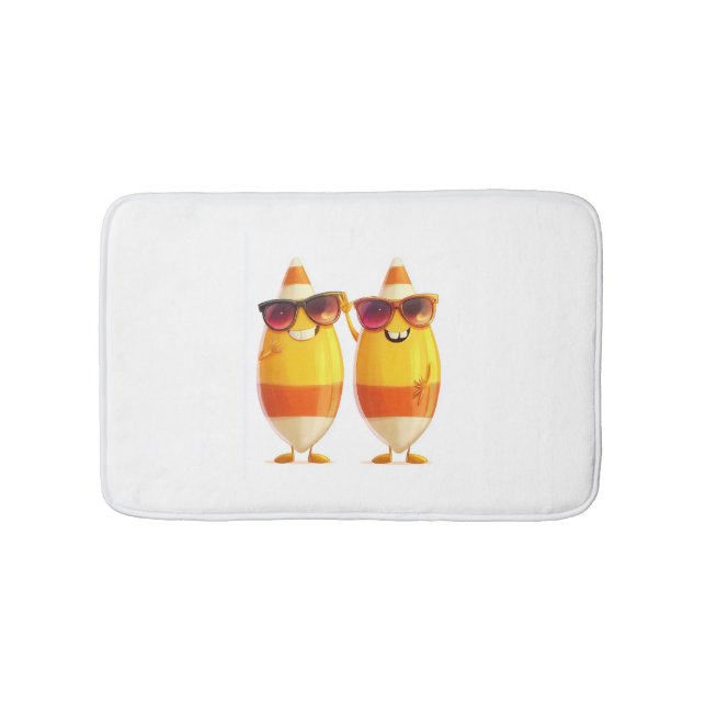 Halloween Candy Corn Crew Bath Mat (Front)