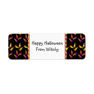 Halloween Candy Corn Custom Labels