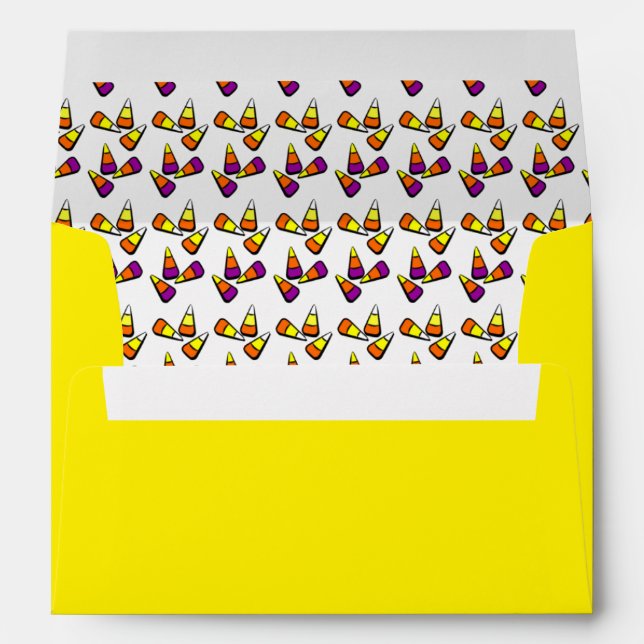 Halloween Candy Corn Envelope (Back (Bottom))