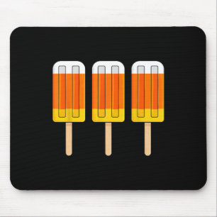 Halloween Candy Corn Fun Ice Cream Popsicles Mouse Pad