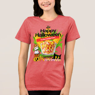 halloween candy corn images Tri-Blend shirt
