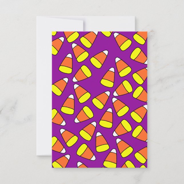 Halloween Candy Corn Invitation (Front)