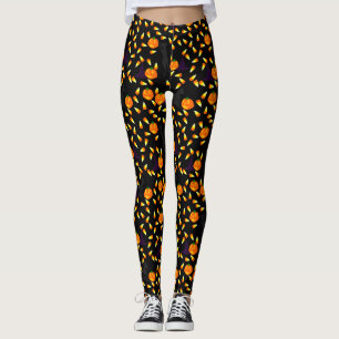 Halloween Candy Corn Novelty Print Leggings