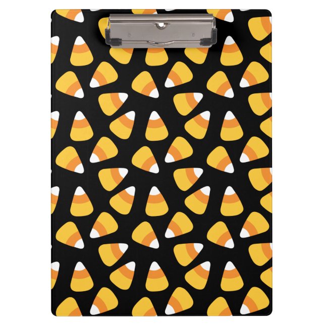 Halloween Candy Corn Pattern Clipboard (Front)