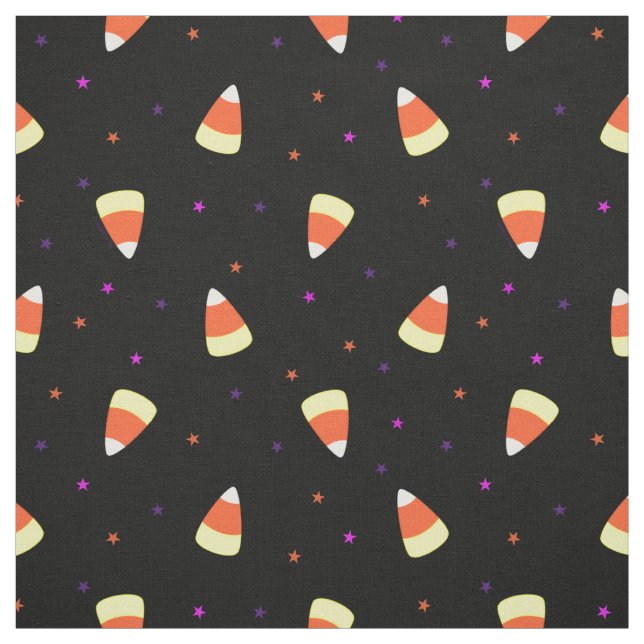 Halloween Candy Corn Pattern Fabric (Swatch)