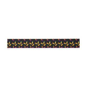 Halloween Candy Corn Pattern Invitation Bands Belly Band