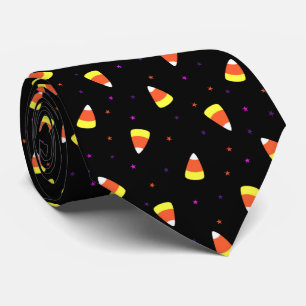 Halloween Candy Corn Pattern Tie