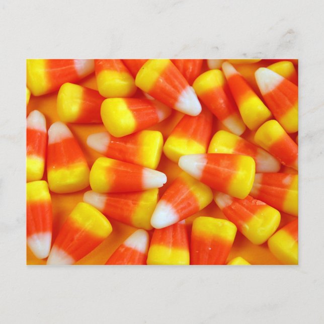 Halloween candy corn postcard (Front)