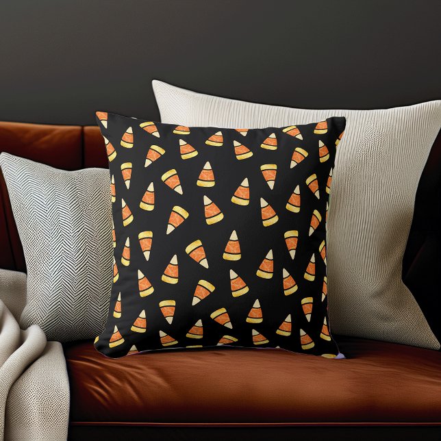 Halloween Candy Corn Print Cushion (Creator Uploaded)