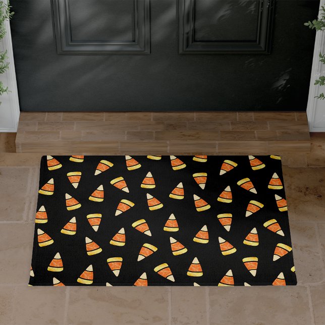 Halloween Candy Corn Print Doormat (Creator Uploaded)