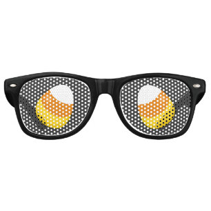Halloween Candy Corn Retro Sunglasses