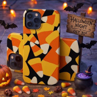 Halloween Candy Corn Seamless Pattern