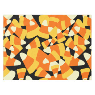 Halloween Candy Corn Seamless Pattern Tablecloth