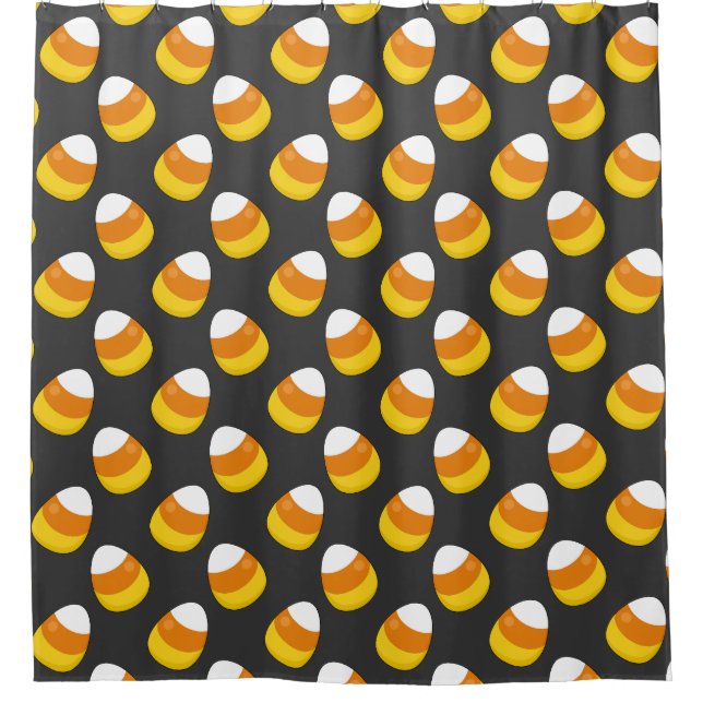 Halloween Candy Corn Shower Curtain (Front)