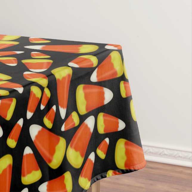 Halloween Candy Corn Tablecloth (In Situ)