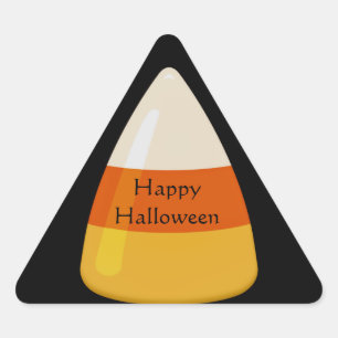 Halloween Candy Corn Triangle Sticker