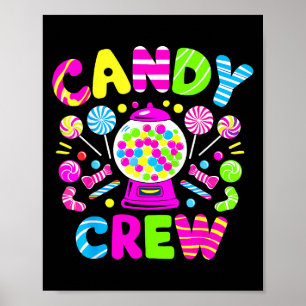 Halloween Candy Crew Candy Costume Women Candy Lan Poster
