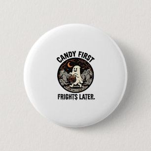 Halloween Candy Frights Night 6 Cm Round Badge