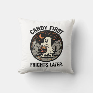 Halloween Candy Frights Night Cushion