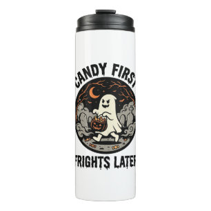 Halloween Candy Frights Night Thermal Tumbler