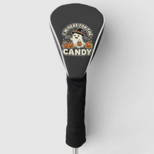 Halloween Candy Ghost Pumpkin Design Golf Head Cover