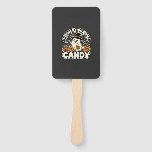 Halloween Candy Ghost Pumpkin Design Hand Fan