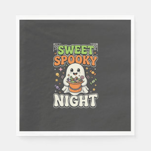 Halloween Candy Haunt Night Napkin