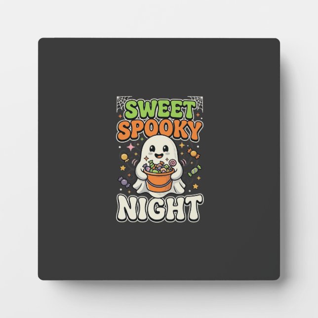 Halloween Candy Haunt Night Plaque (Front)