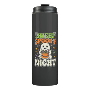Halloween Candy Haunt Night Thermal Tumbler