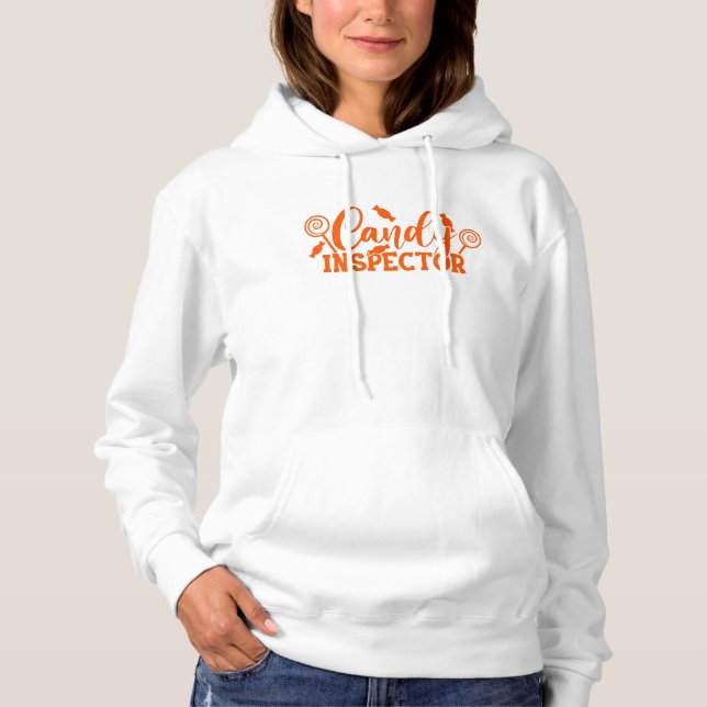 Halloween Candy Inspector Hoodie (Front)