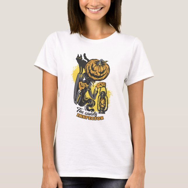 Halloween Candy Inspector T-Shirt (Front)