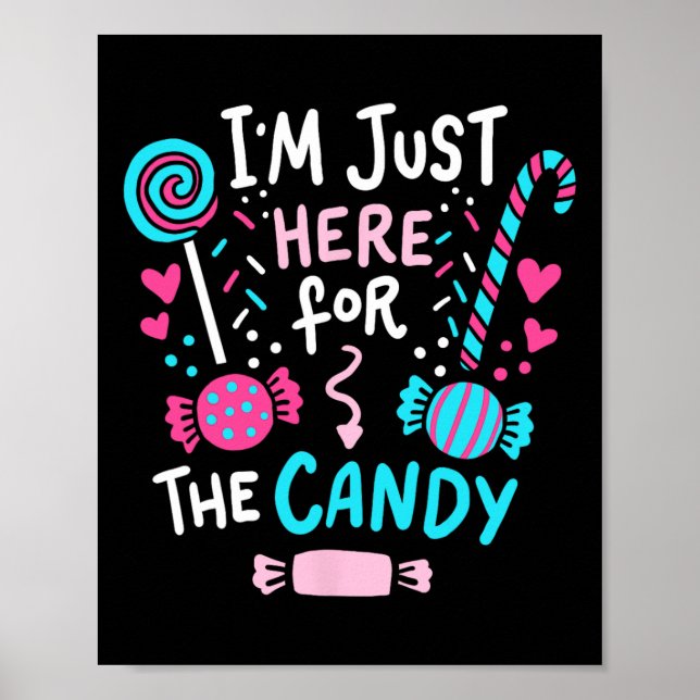 Halloween Candy Lollipop Cute Gift  Poster (Front)