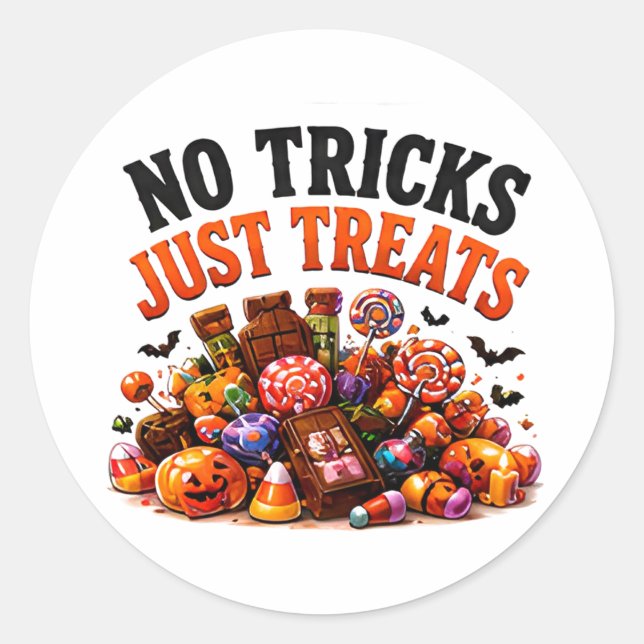 🍬 Halloween Candy Lover Funny Saying 👻 Classic Round Sticker (Front)