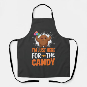 Halloween Candy Monster Quote Design Apron